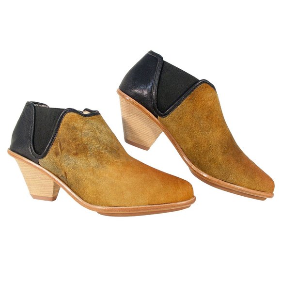 MATT BERNSON Marlow $260 Distressed Heeled Chelsea Booties Women's 8 - NWOB - Picture 2 of 9